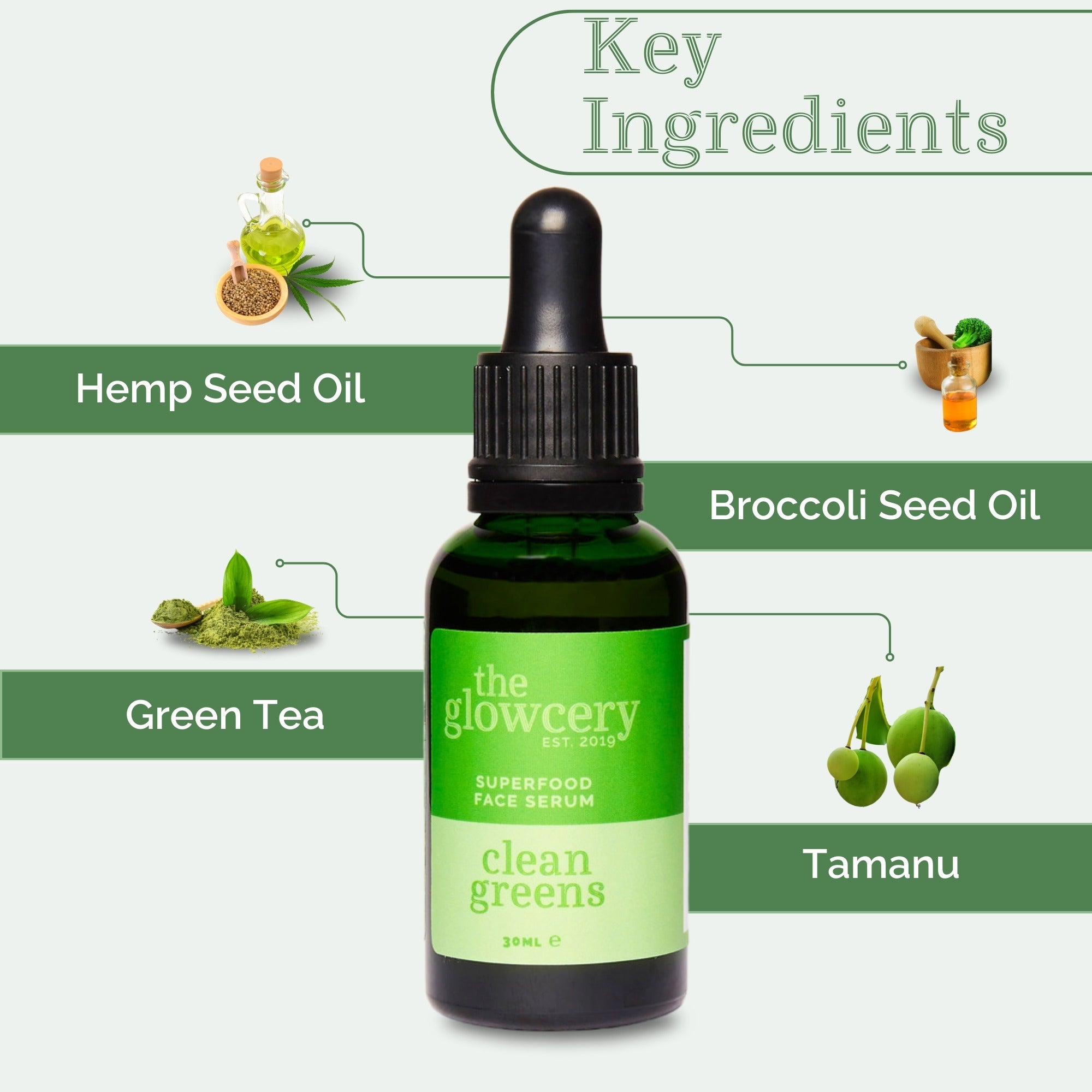 Clean Greens Superfood Serum Facial Oil